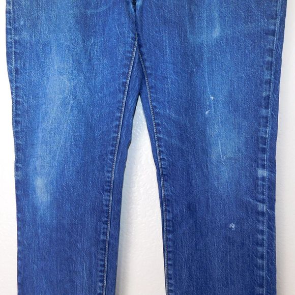 Levi's Premium 511 Big E Casual Denim Blue 5 Pocket Faded Jeans Size 31x32 - Picture 10 of 12